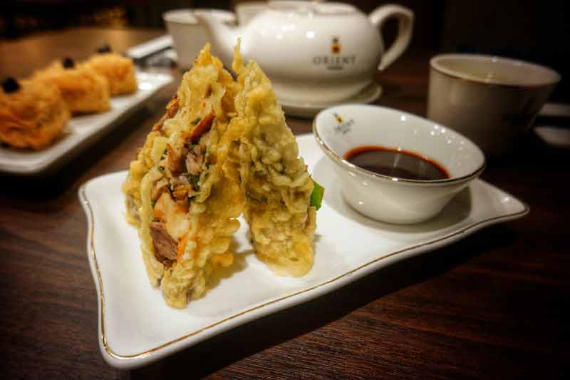 Photos de rolls de canard dans le restaurant Orient London (quartier chinois de Londres)