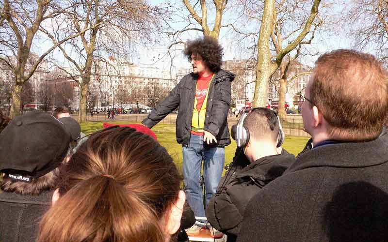 Coin des orateurs, speakers' Corner (Hyde Park)