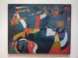 Tableau Hirondelle Amour réalisé par le peintre espagnol Joan Miró, MoMA (Museum of Modern Art)