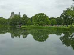 Château du Belvédère construit sur Vista Rock (deuxième point le plus élevé de Central Park), Manhattan à New York (États-Unis)