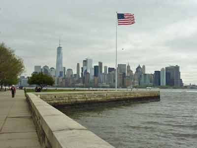 Photo de Downtown Manhattan prise à Ellis Island