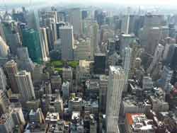 Skyline vue depuis l'observatoire de l'Empire state building