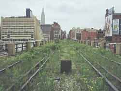 Photo de la High Line du Meatpacking District avant les travaux de réhabilitation