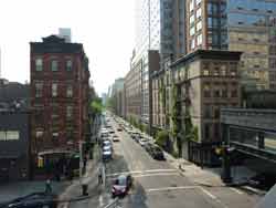 High Line et immeubles voisins, NYC