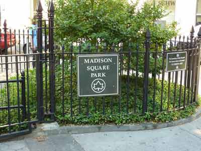 Panneau du Madison square park