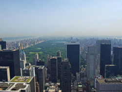 Vue sur Central Park depuis depuis l’observatoire du Top of the Rock, New York