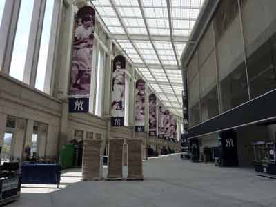 Intérieur du Yankee stadium à New York