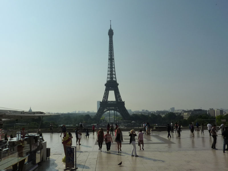 Vue de la tour Eiffel depuis le Trocadéro