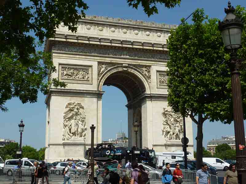 Arc de Triomphe sur la place Charles-de-Gaulle lors d’une visite de Paris en 1 jour