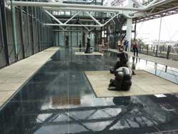 Photo prise à l'intérieur du centre Pompidou