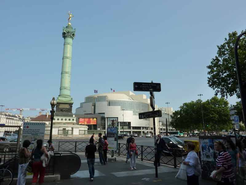 Colonne de juillet sur la place de la Bastille à Paris