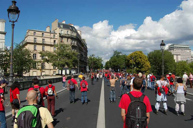 Randonnée à roller au départ de la place de la Bastille