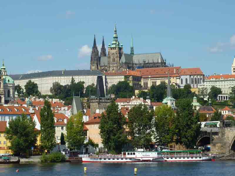 Photo de Malà Strana et du château de Prague depuis Staré Mĕsto