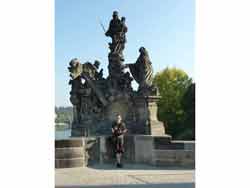 Statues sur le pont Charles (Prague, République tchèque)