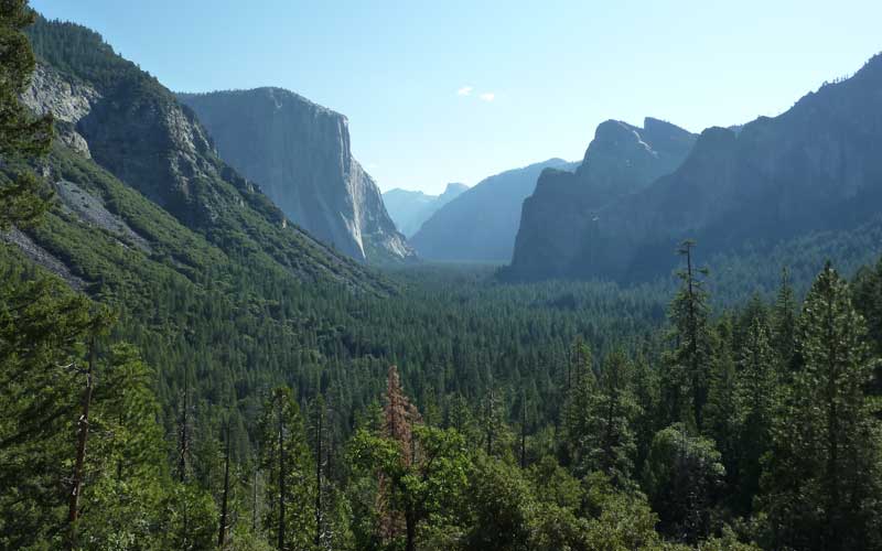 Tunnel view après le Wawona tunnel