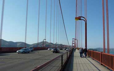 Vélos sur le Golden Gate Bridge