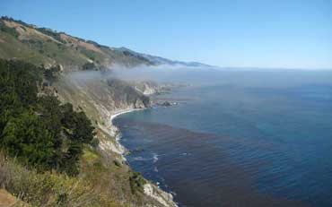 Falaises le long de la California Dream Road