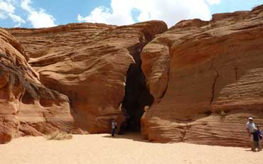 Entrée de l'Upper Antelope Canyon