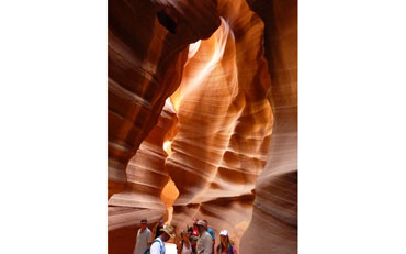 Intérieur de l'Upper Antelope Canyon