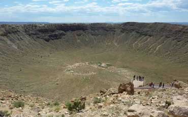 Vue sur le cratère situé à environ 60 kms à l'est de Flagstaff