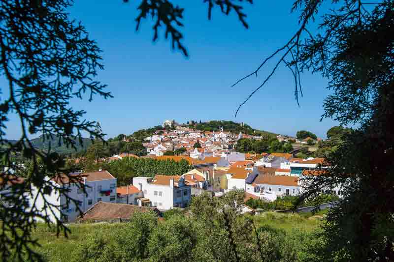 Vue sur les toits rouges de Santiago do Cacém, village typique de l’Alentejo au Portugal