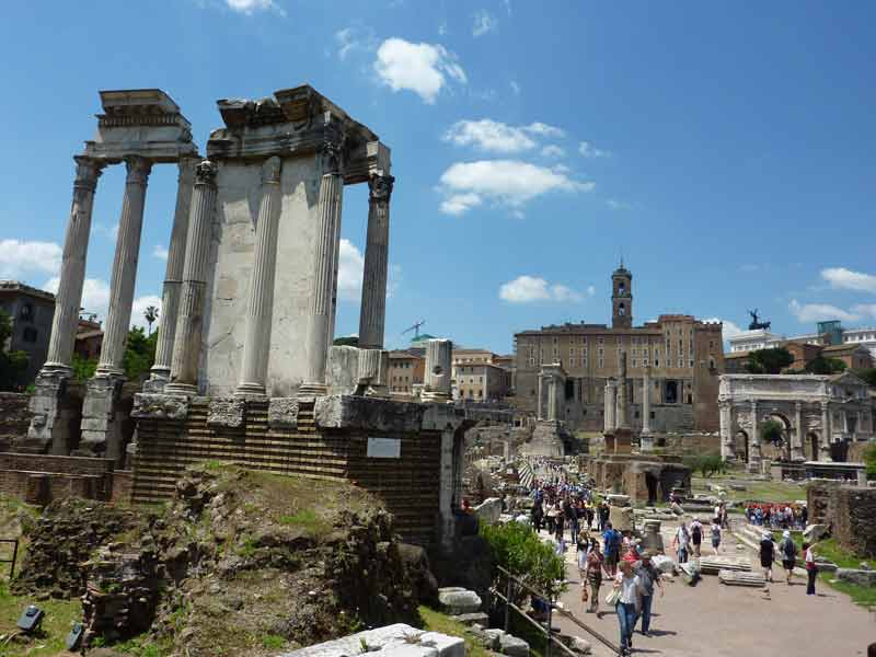 Vue d'ensemble du Forum Romain