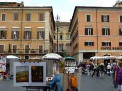 Peintres sur la place Navone