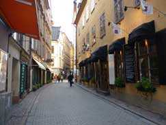 Ruelle de Gamla Stan (vieille ville de Stockholm)