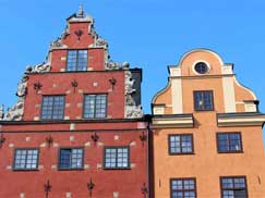 Maison Schantzska sur la place Stortorget dans la vieille ville de Stockholm