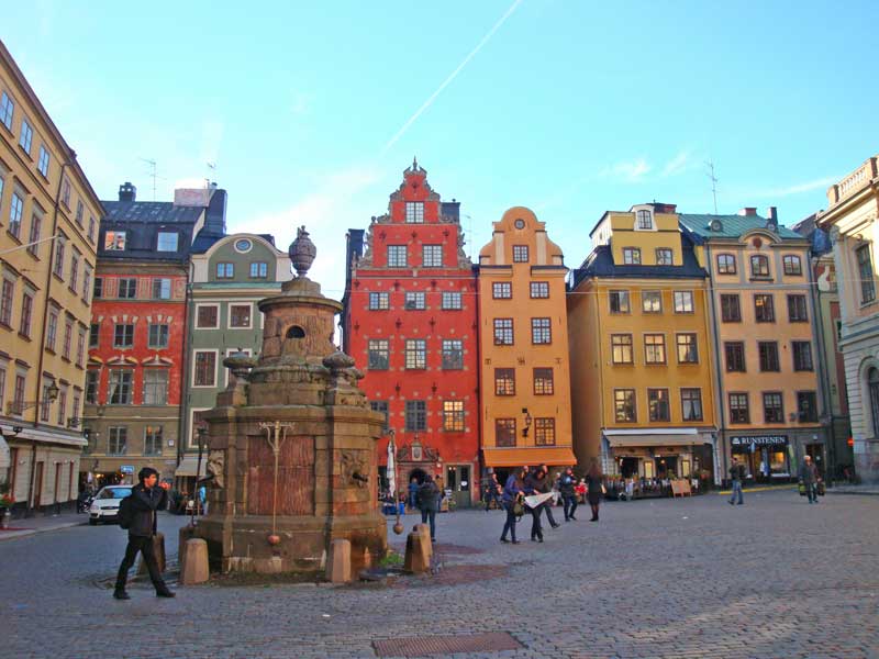 Stortorget, place de Gamla Stan dans le centre historique de Stockholm