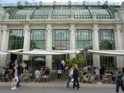 Entrée du café-restaurant du Burggarten (Vienne, Autriche)