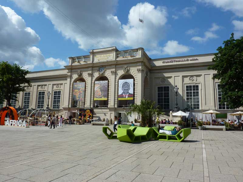 Façade de la Kunsthalle Wien (MuseumsQuartier, Vienne)