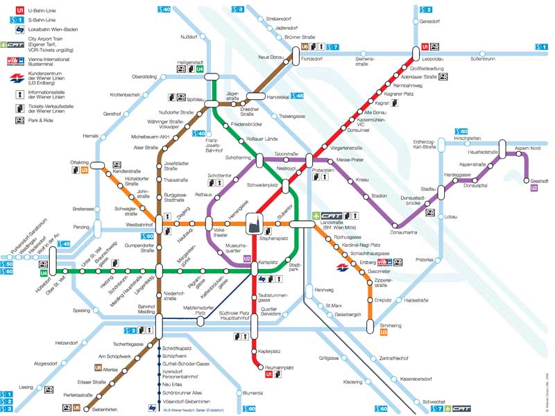 Plan du métro de Vienne
