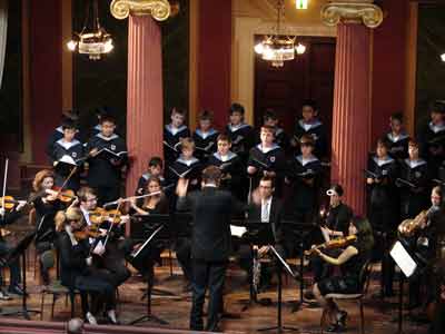 Concert des petits chanteurs de Vienne au Musikverein (Vienne, Autriche)