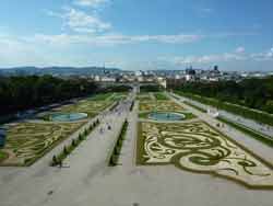 Jardins du palais du Belvédère (Vienne, Autriche)