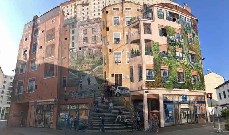 Mur des Canuts (quartier de la Croix-Rousse)