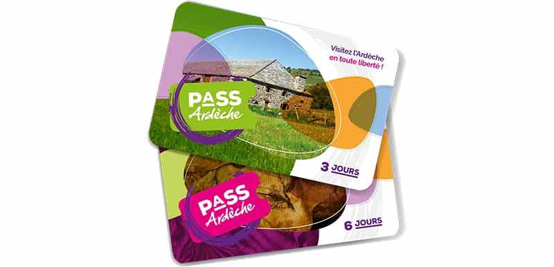 Pass Ardèche 3 jours et 6 jours, cartes touristiques pour visiter l'Ardèche en toute liberté