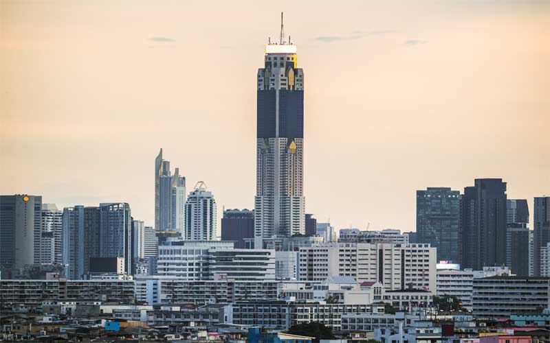 Vue sur la tour Baiyoke II (Bangkok)