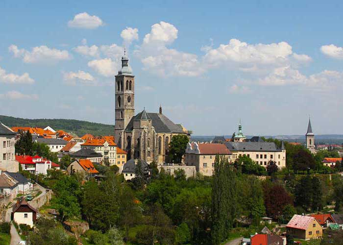 Panorama de Kutná Hora (Bohême centrale, République tchèque)