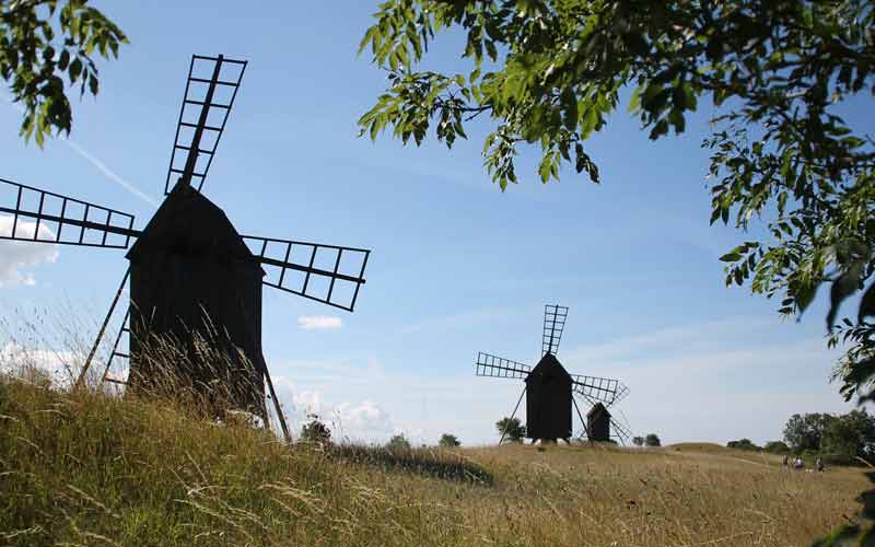 Moulins à vent sur l'̩île d'Öland