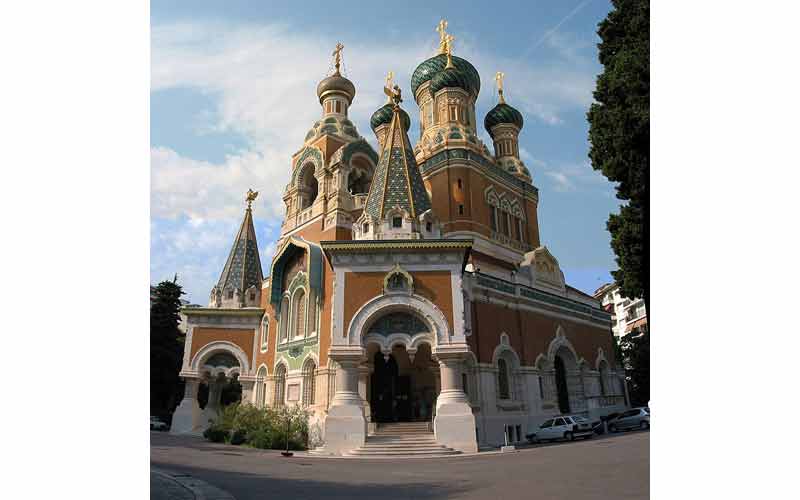 Entrée de la cathédrale Saint-Nicolas de Nice