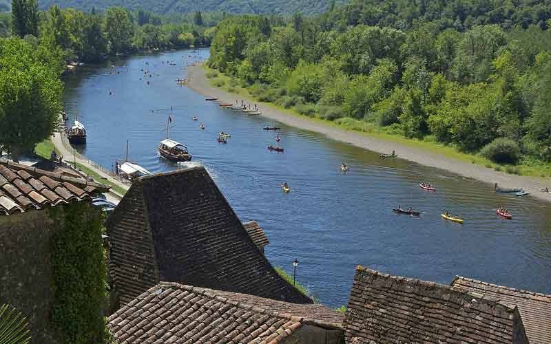 Vue sur la Dordogne depuis La Roque-Gageac