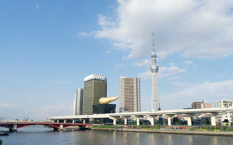 Tokyo Skytree, tour de radiodiffusion située dans l'arrondissement de Sumida à Tokyo.