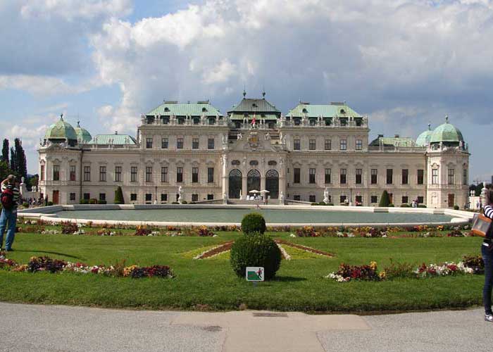 Façade du palais du Belvédère supérieur